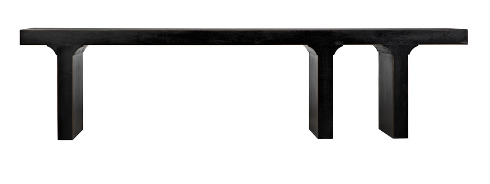 American Home Furniture | Noir - Kir Bench, Hand Rubbed Black