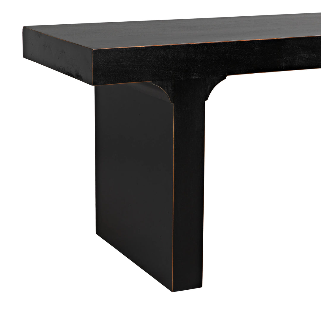 American Home Furniture | Noir - Kir Bench, Hand Rubbed Black