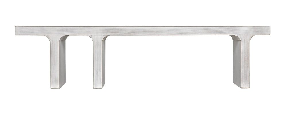 American Home Furniture | Noir - Kir Bench, White Wash