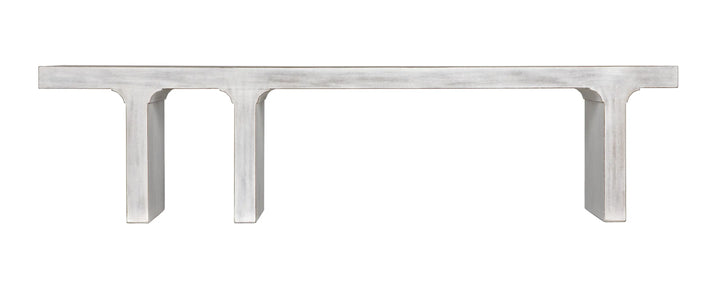 American Home Furniture | Noir - Kir Bench, White Wash