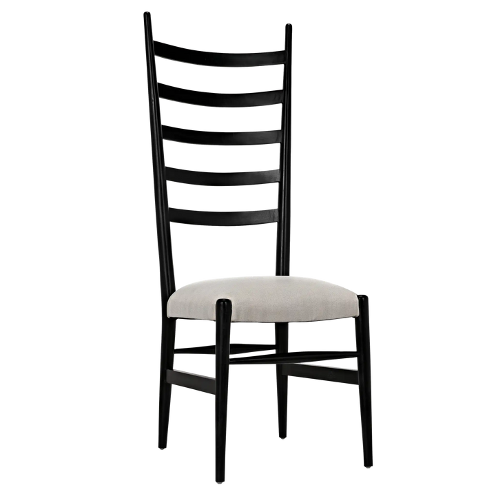 American Home Furniture | Noir - Ladder Chair, Hand Rubbed Black