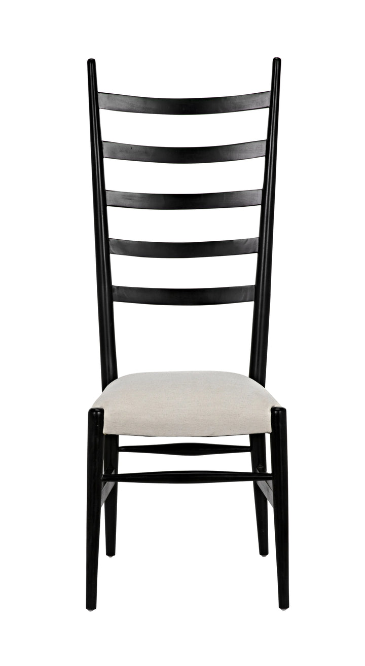 American Home Furniture | Noir - Ladder Chair, Hand Rubbed Black