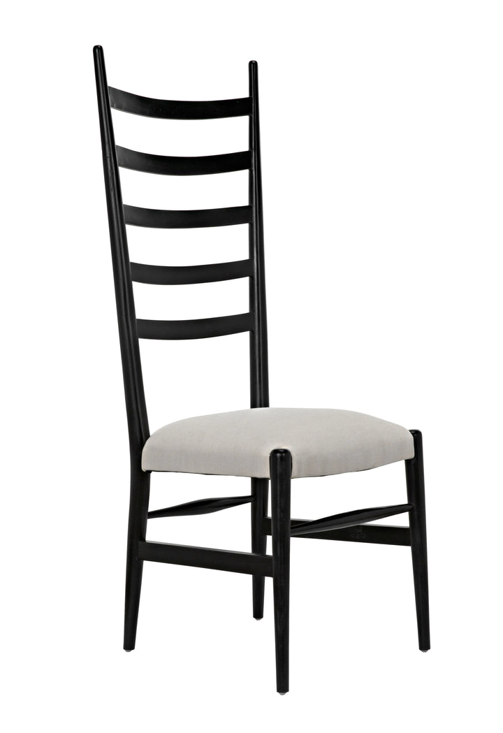 American Home Furniture | Noir - Ladder Chair, Hand Rubbed Black