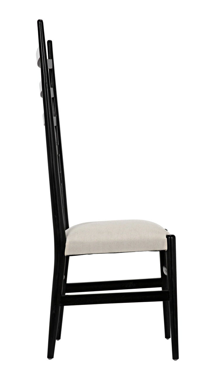 American Home Furniture | Noir - Ladder Chair, Hand Rubbed Black