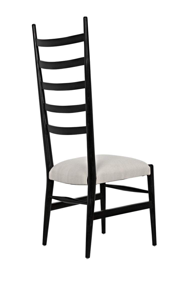 American Home Furniture | Noir - Ladder Chair, Hand Rubbed Black