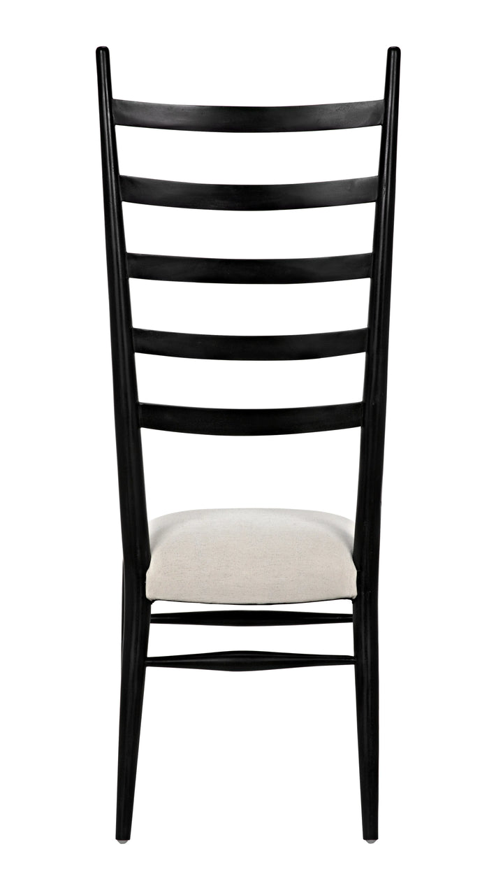 American Home Furniture | Noir - Ladder Chair, Hand Rubbed Black