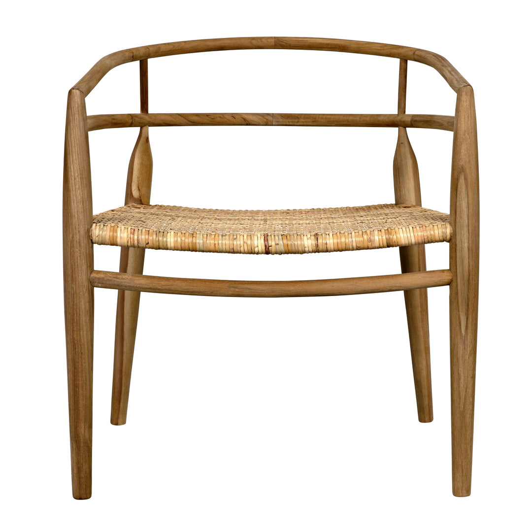 American Home Furniture | Noir - Finley Chair with Rattan, Teak