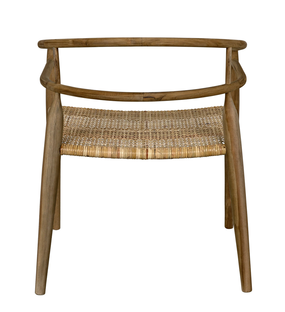 American Home Furniture | Noir - Finley Chair with Rattan, Teak