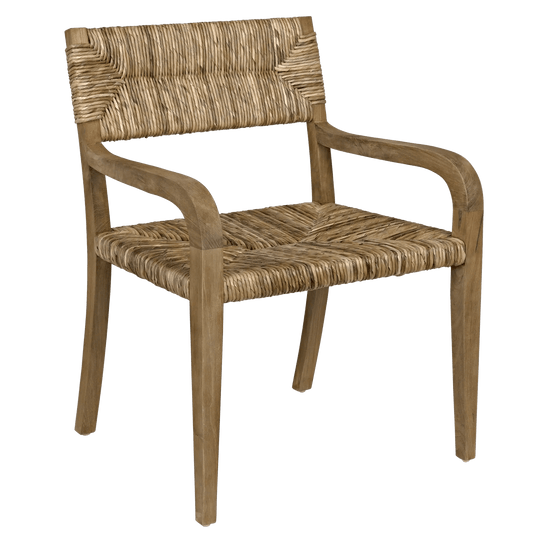 Noir Bowie Arm Chair, Teak - Set of 2 DINING CHAIRS