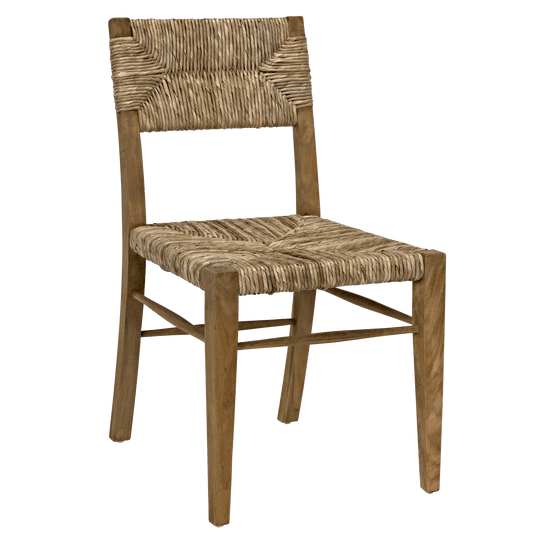 Noir Faley Chair, Teak with Woven - Set of 2 DINING CHAIRS