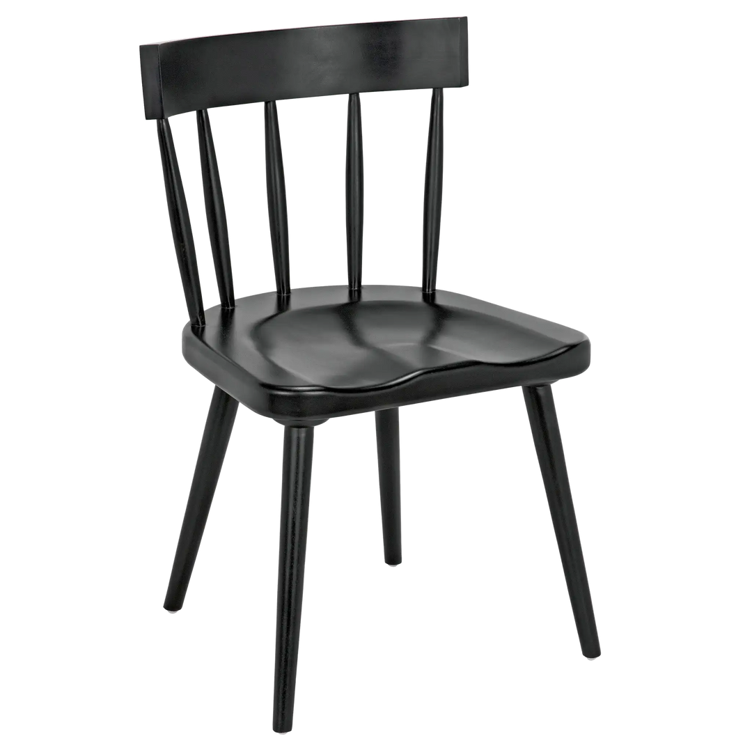 American Home Furniture | Noir - Esme Chair, Hand Rubbed Black