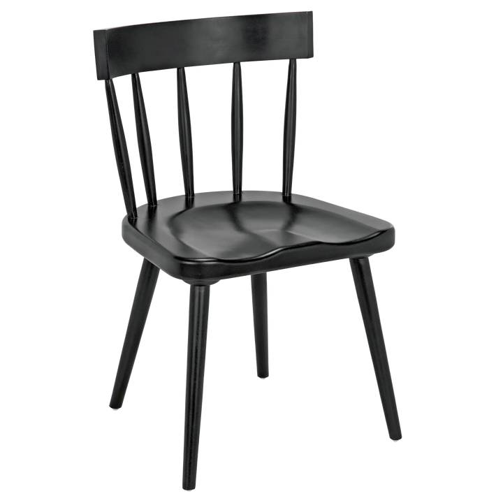 American Home Furniture | Noir - Esme Chair, Hand Rubbed Black