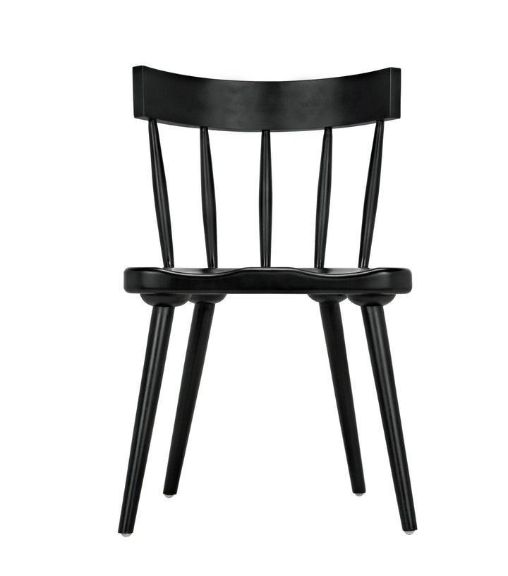 American Home Furniture | Noir - Esme Chair, Hand Rubbed Black