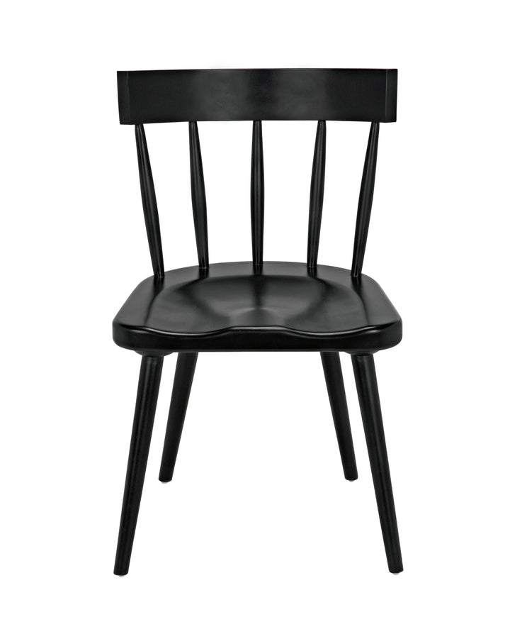 American Home Furniture | Noir - Esme Chair, Hand Rubbed Black