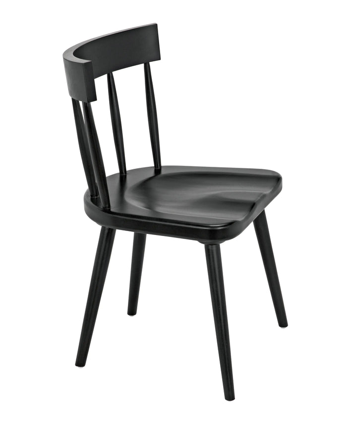 American Home Furniture | Noir - Esme Chair, Hand Rubbed Black