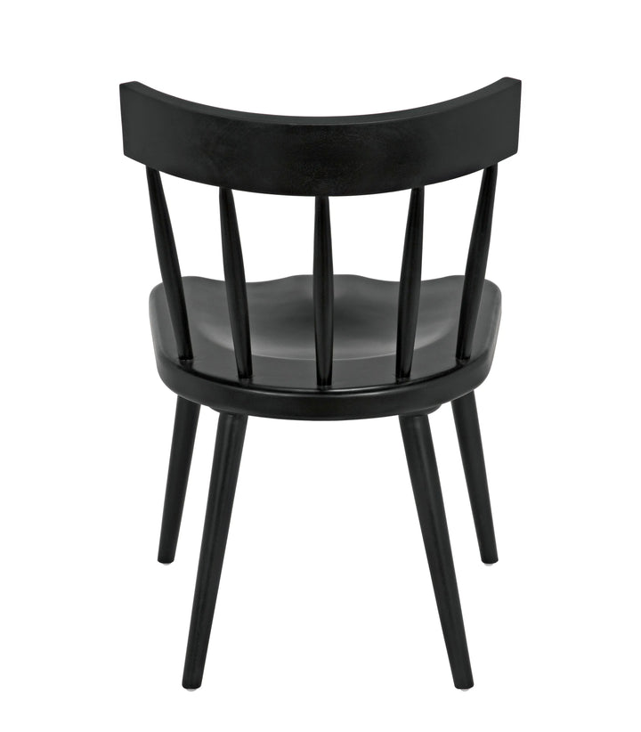 American Home Furniture | Noir - Esme Chair, Hand Rubbed Black