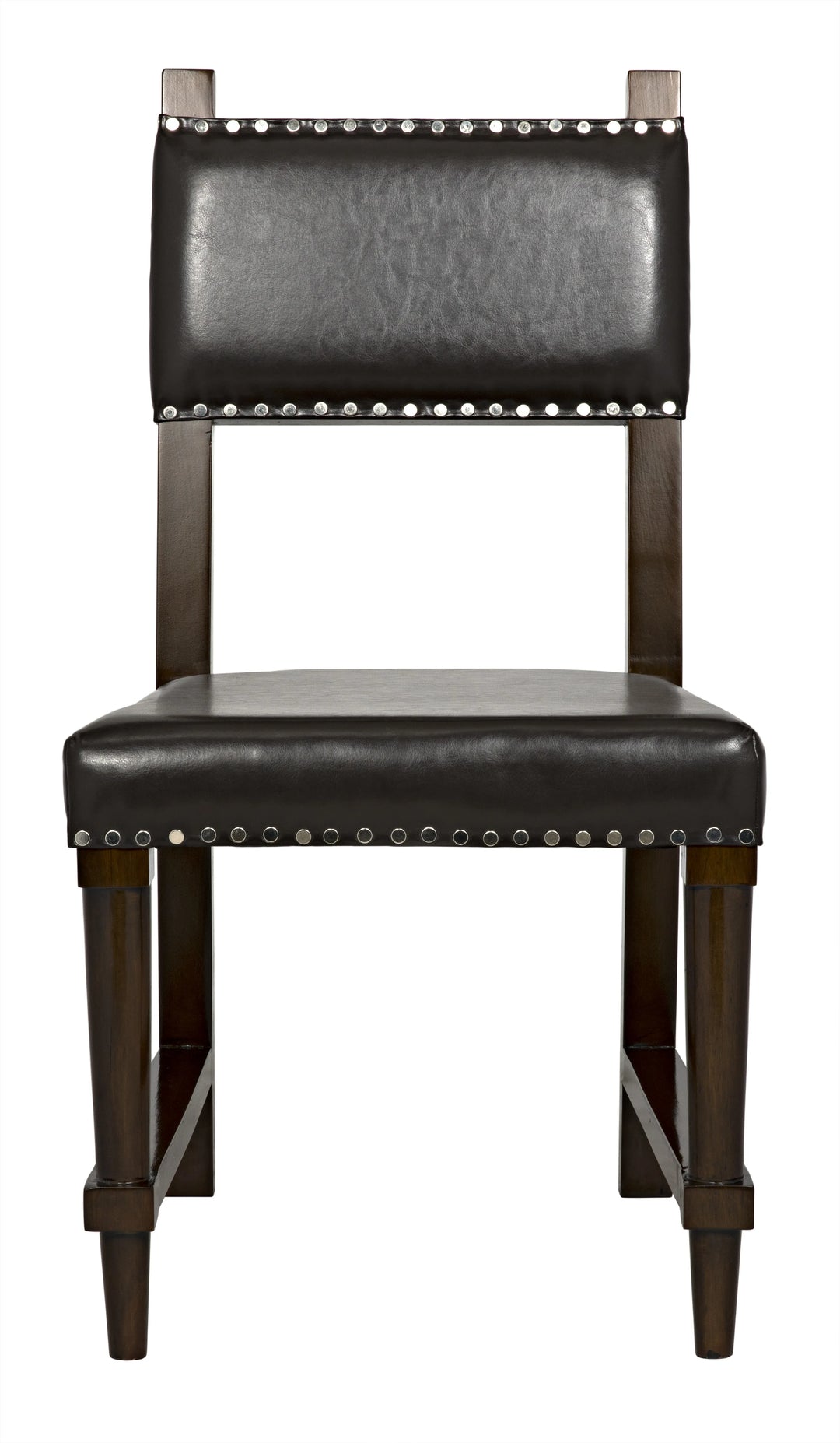 American Home Furniture | Noir - Kerouac Chair with Leather, Distressed Brown