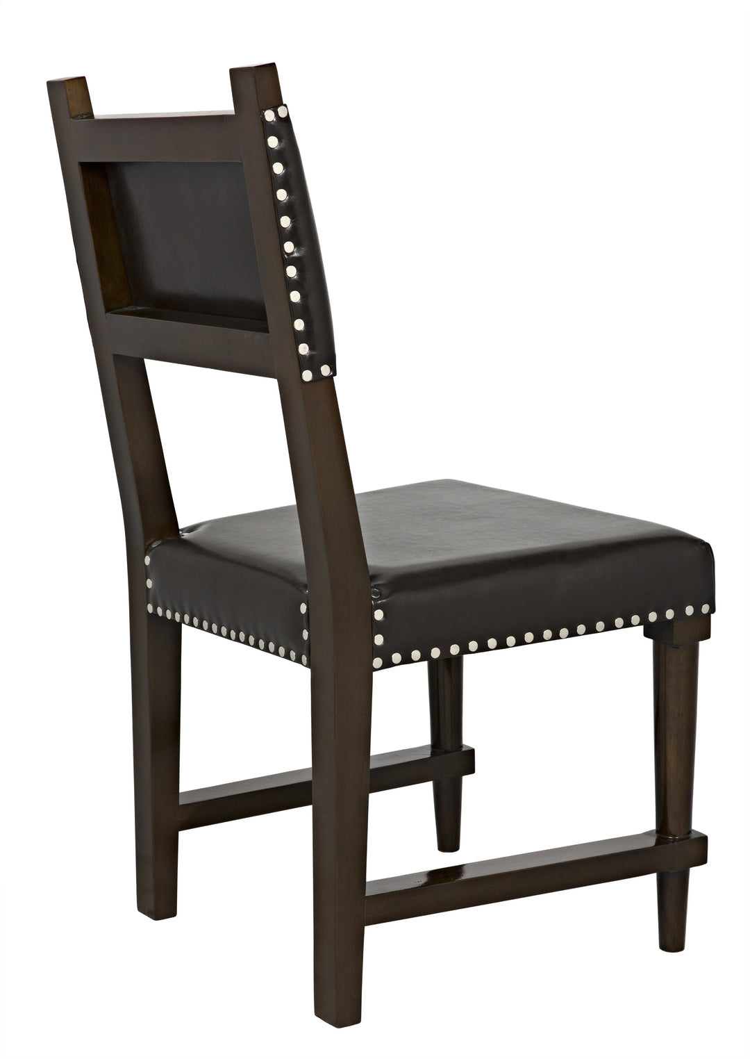 American Home Furniture | Noir - Kerouac Chair with Leather, Distressed Brown