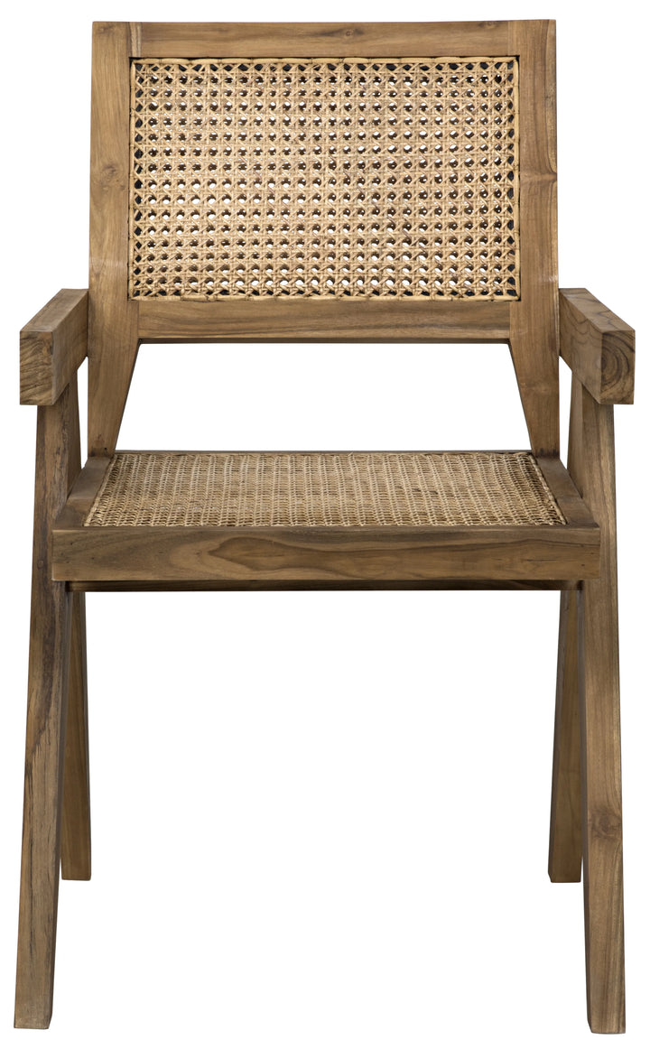 American Home Furniture | Noir - Jude Chair with Caning, Teak