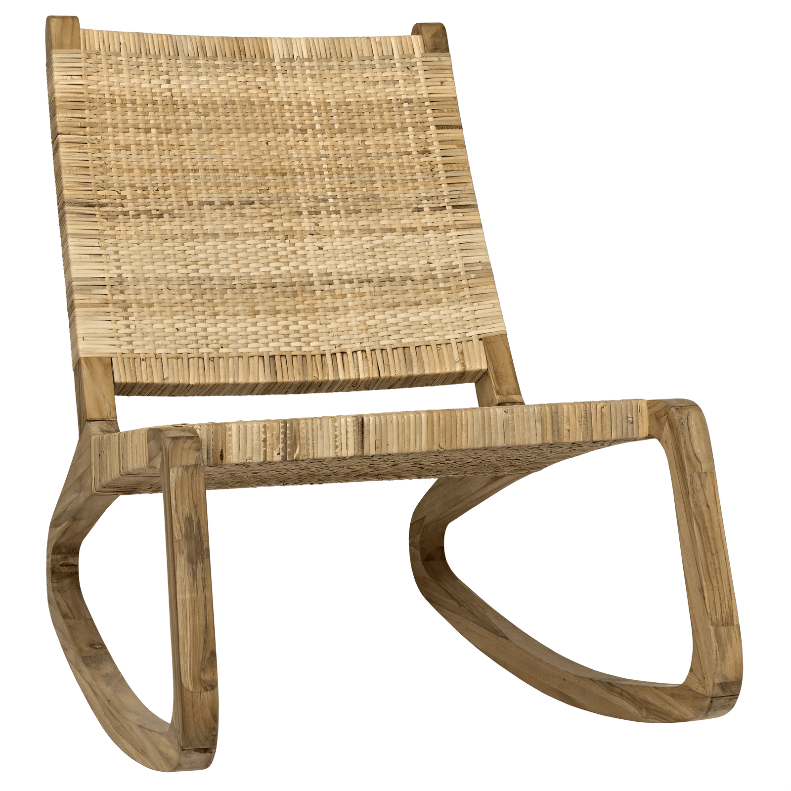 Noir Las Palmas Chair, Teak with Woven ACCENT + LOUNGE CHAIRS