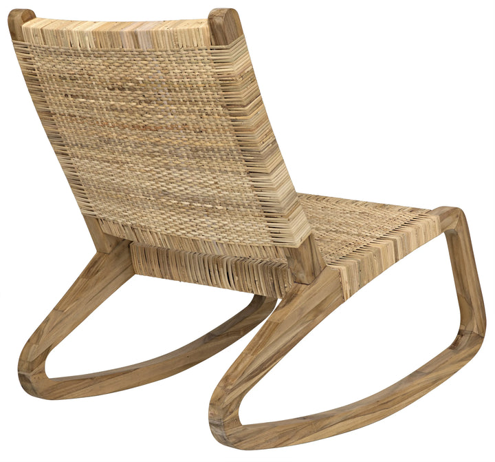 American Home Furniture | Noir - Las Palmas Chair, Teak with Woven