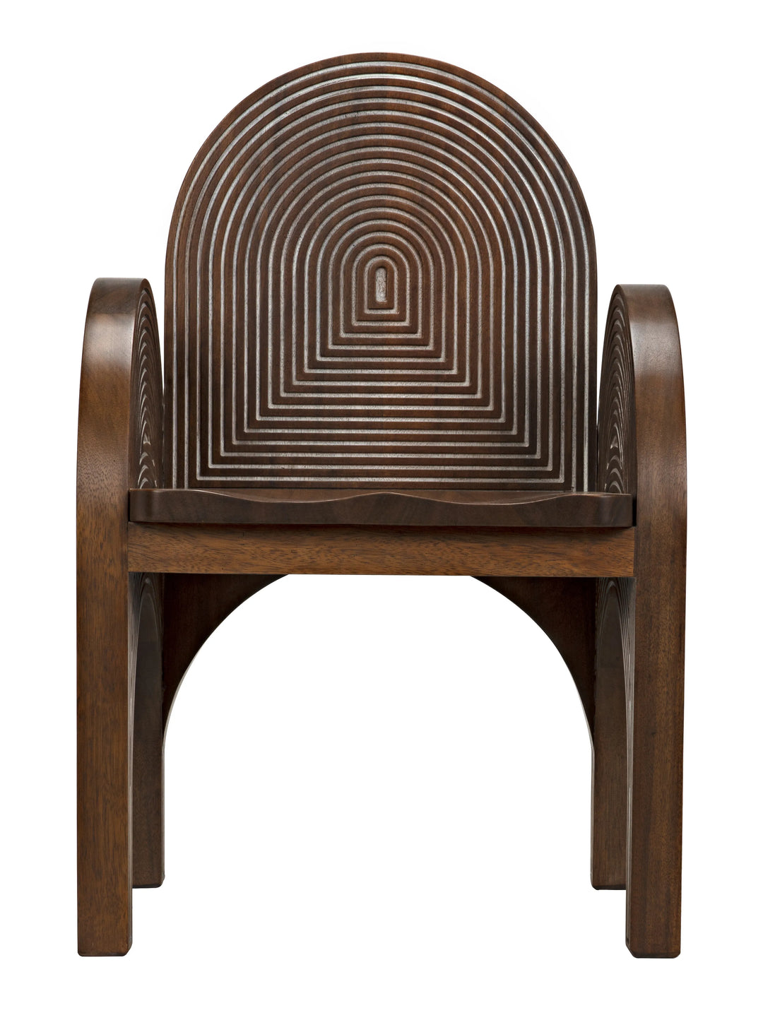 American Home Furniture | Noir - Mars Chair, Dark Walnut with Details