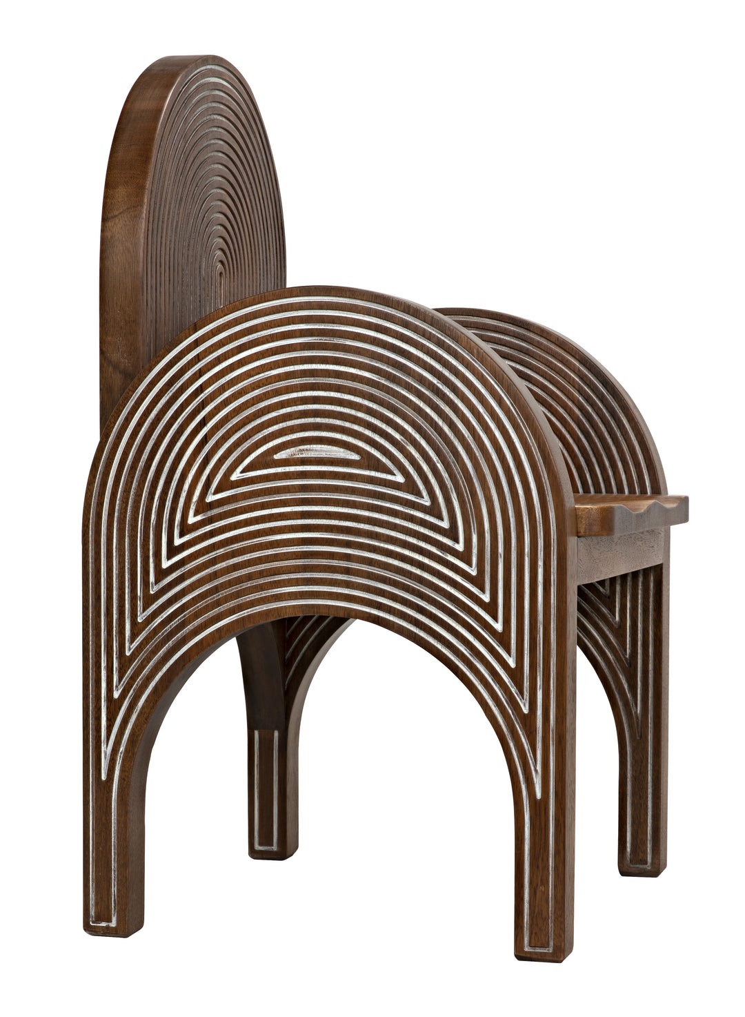 American Home Furniture | Noir - Mars Chair, Dark Walnut with Details