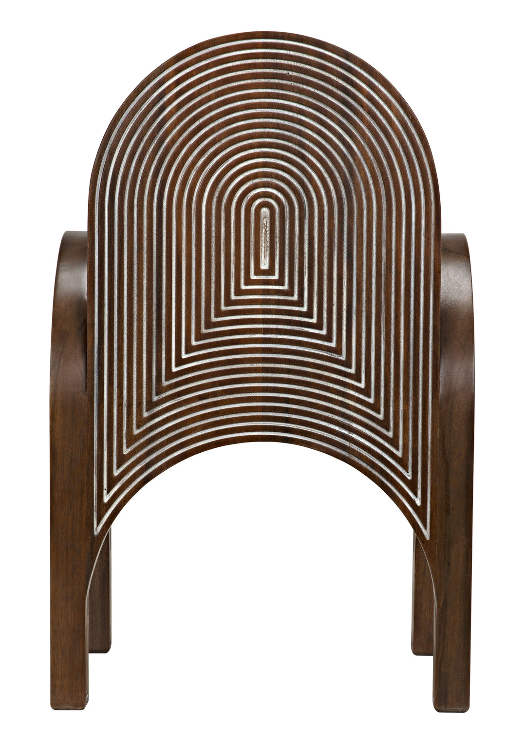 American Home Furniture | Noir - Mars Chair, Dark Walnut with Details