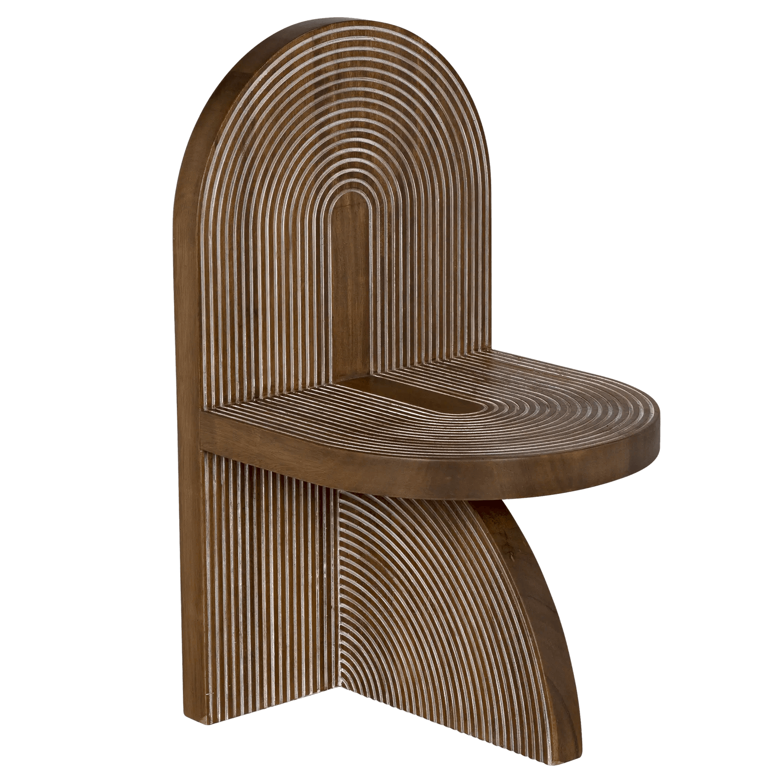 Noir Jupiter Chair, Dark Walnut ACCENT + LOUNGE CHAIRS