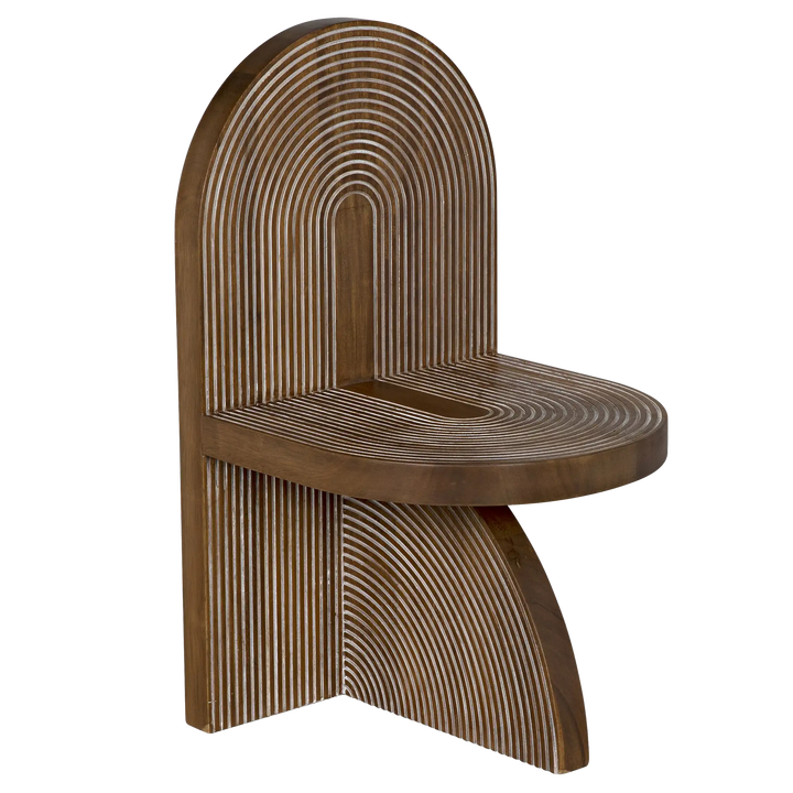 American Home Furniture | Noir - Jupiter Chair, Dark Walnut