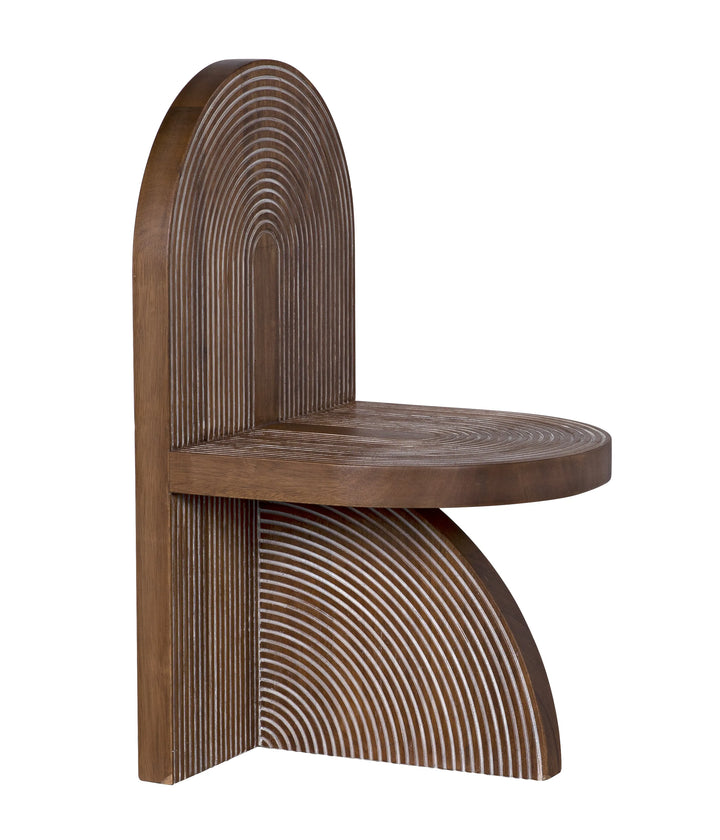 American Home Furniture | Noir - Jupiter Chair, Dark Walnut