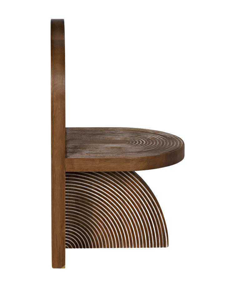 American Home Furniture | Noir - Jupiter Chair, Dark Walnut