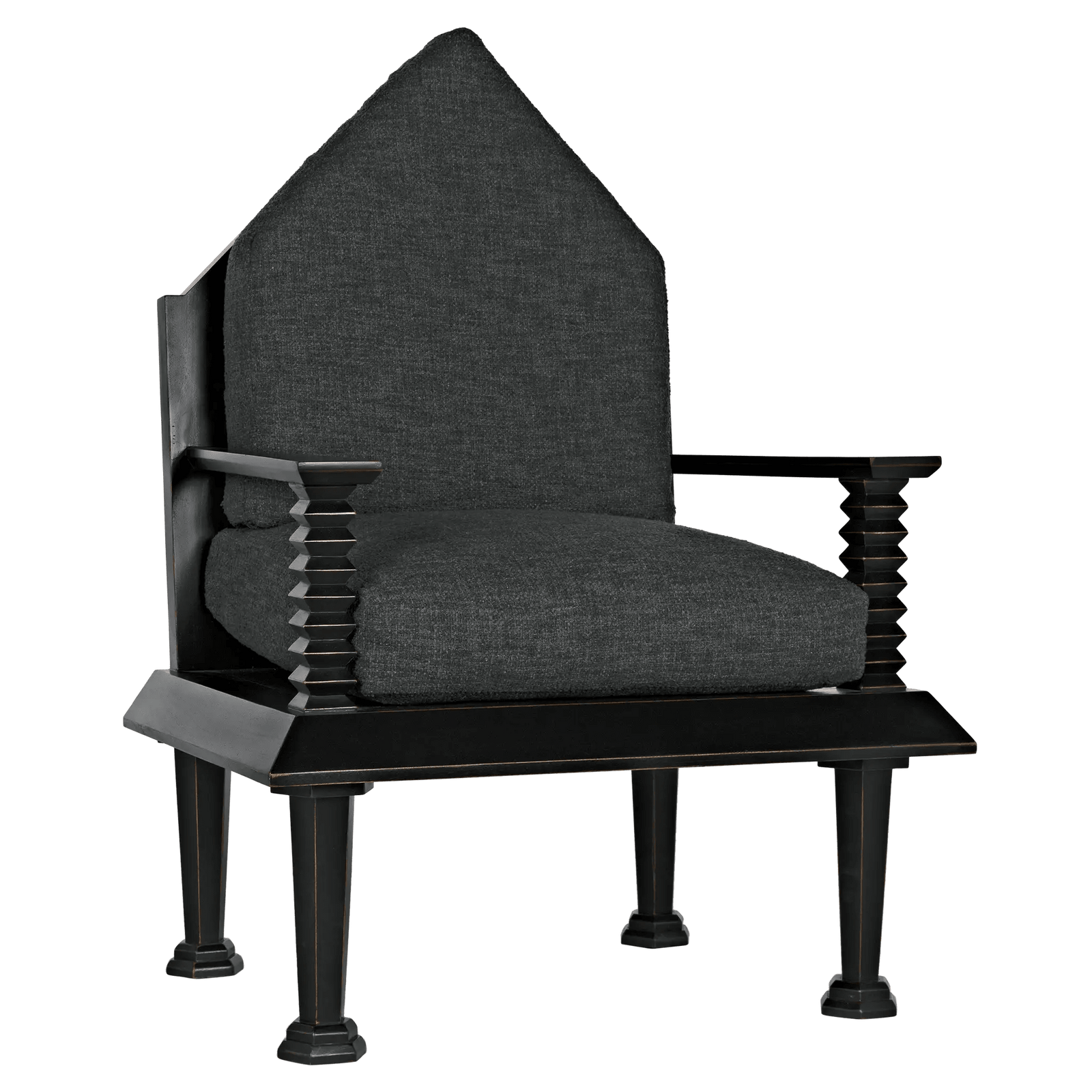 Noir Resurrection Chair w/US Made Cushions ACCENT + LOUNGE CHAIRS