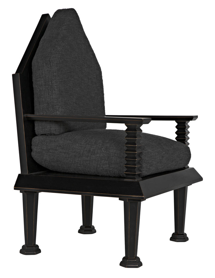 American Home Furniture | Noir - Resurrection Chair w/US Made Cushions