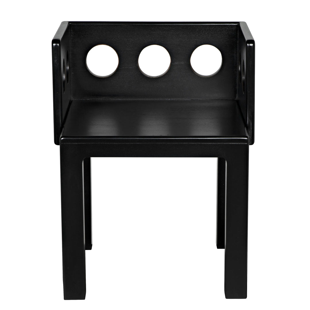 American Home Furniture | Noir - Elton Chair, Hand Rubbed Black