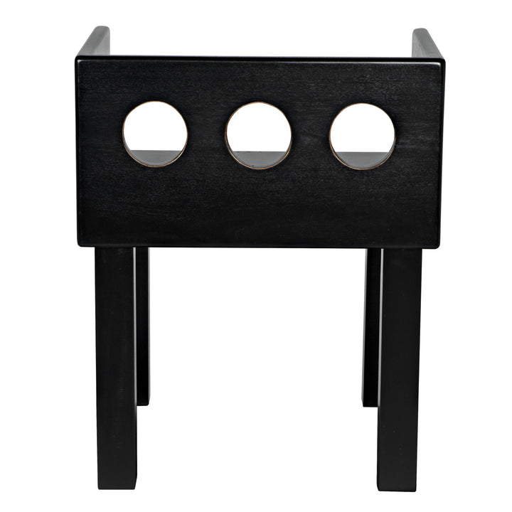 American Home Furniture | Noir - Elton Chair, Hand Rubbed Black