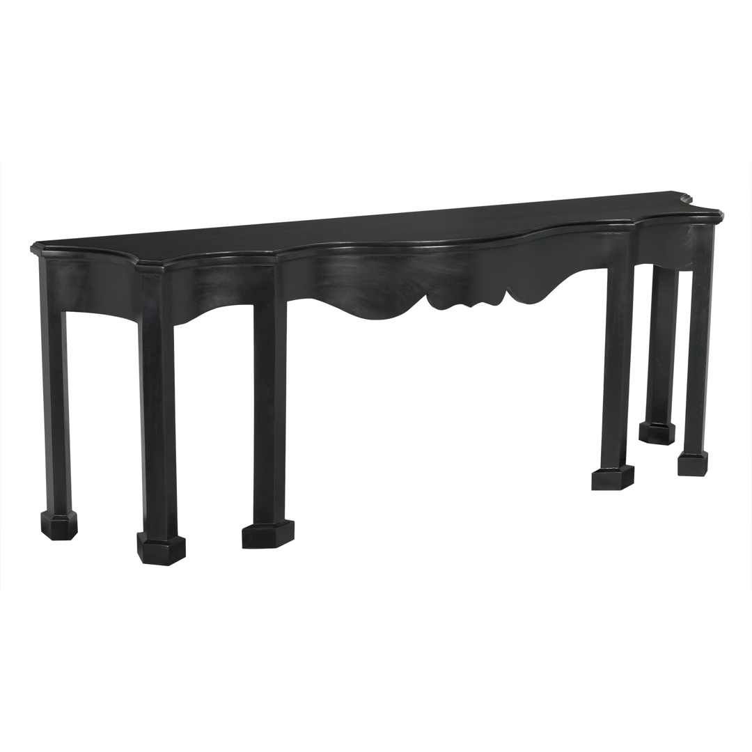 American Home Furniture | Noir - Estate Console Hand Rubbed Black