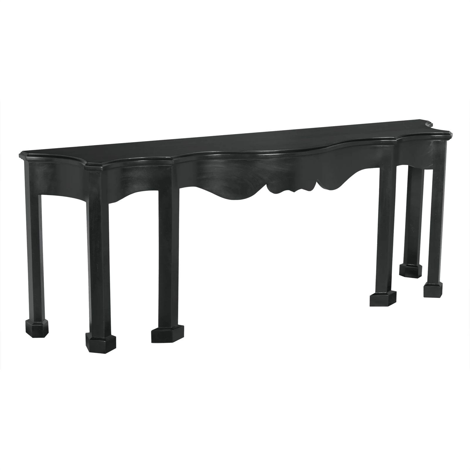 Noir Estate Console Hand Rubbed Black CONSOLE TABLES