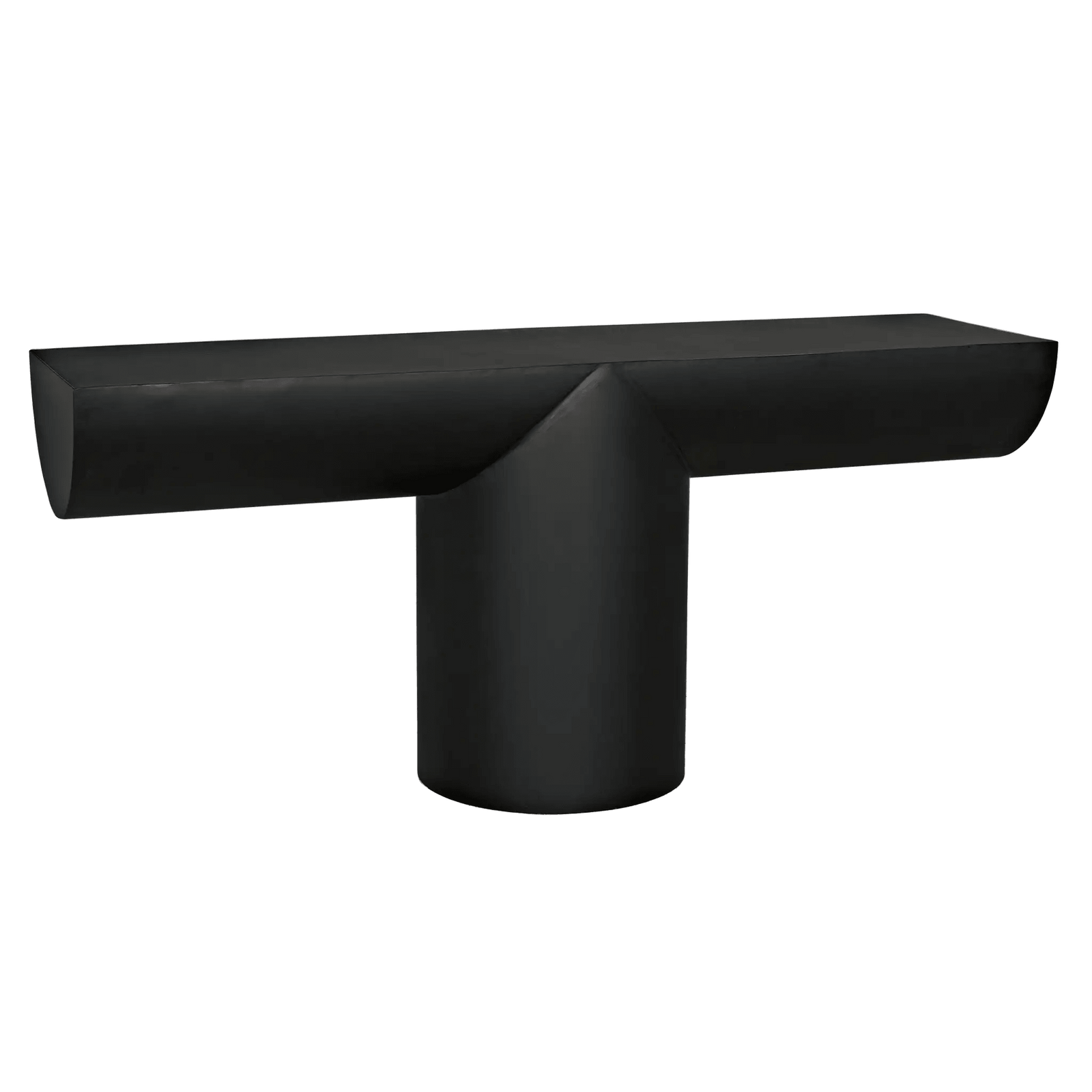 Noir T Console, Black Steel CONSOLE TABLES