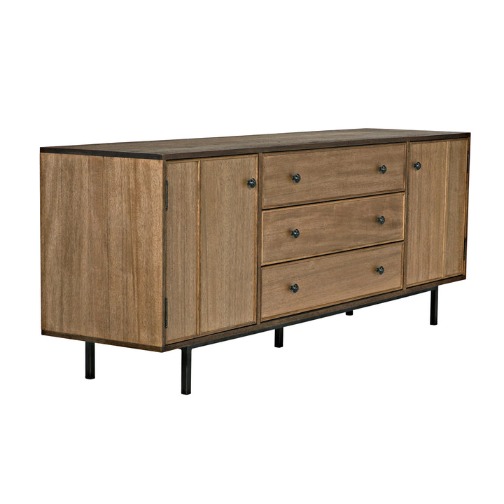 American Home Furniture | Noir - Boston Sideboard, Dark Walnut