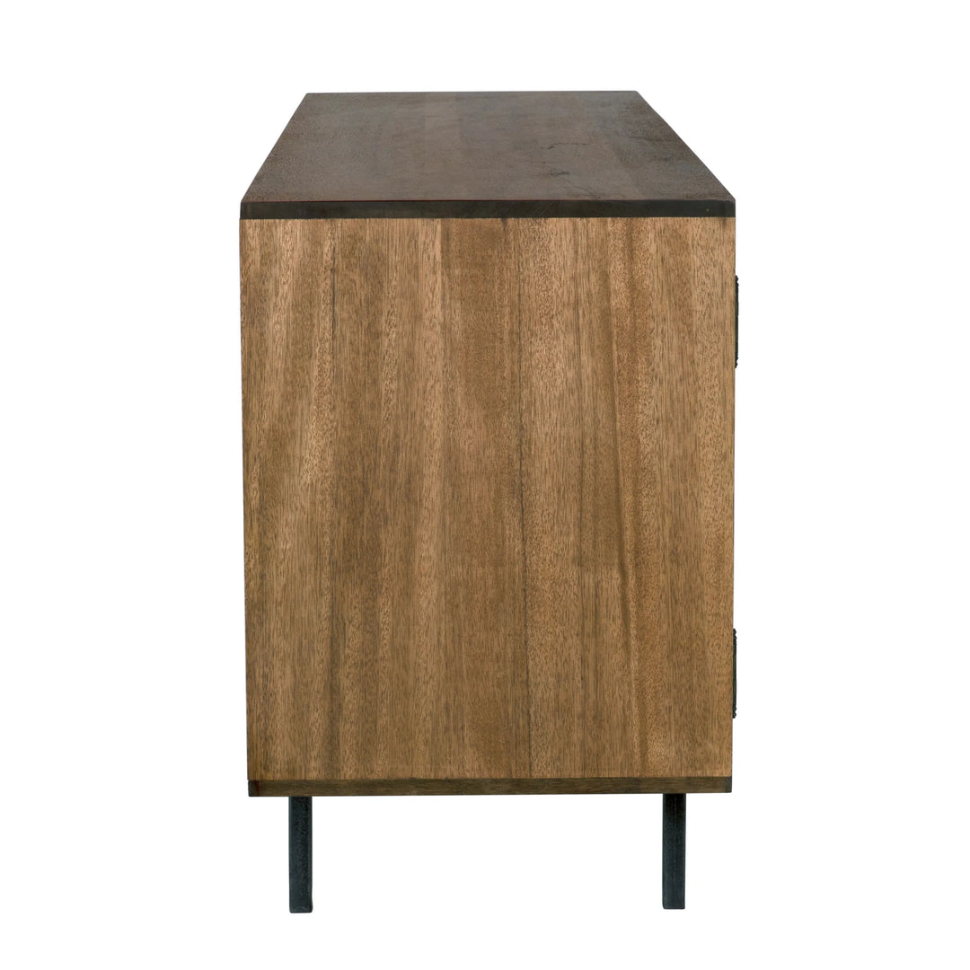 American Home Furniture | Noir - Boston Sideboard, Dark Walnut