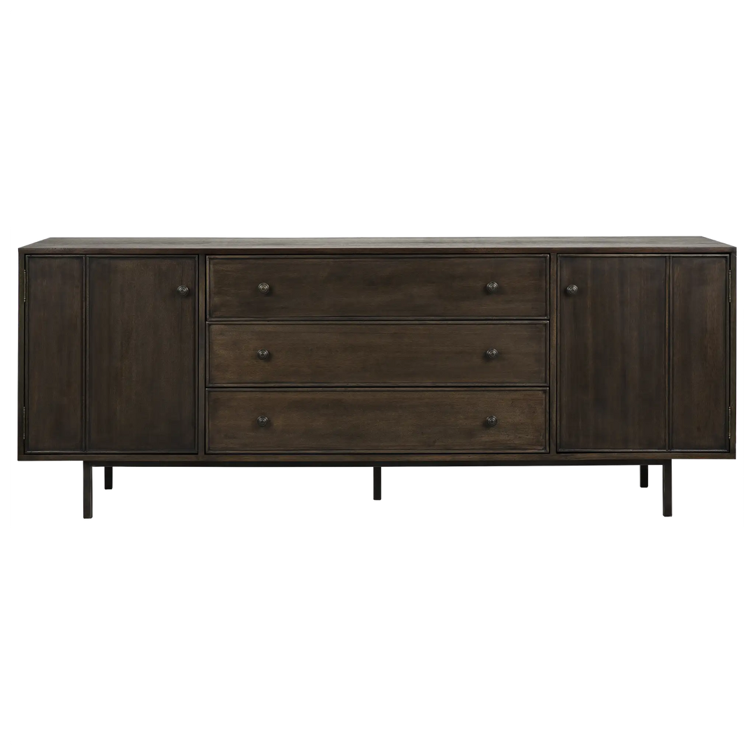 American Home Furniture | Noir - Boston Sideboard, Ebony Walnut