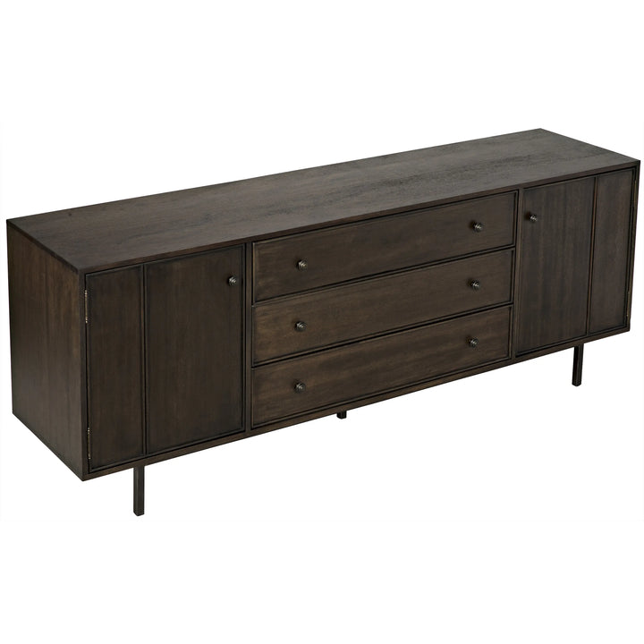 American Home Furniture | Noir - Boston Sideboard, Ebony Walnut