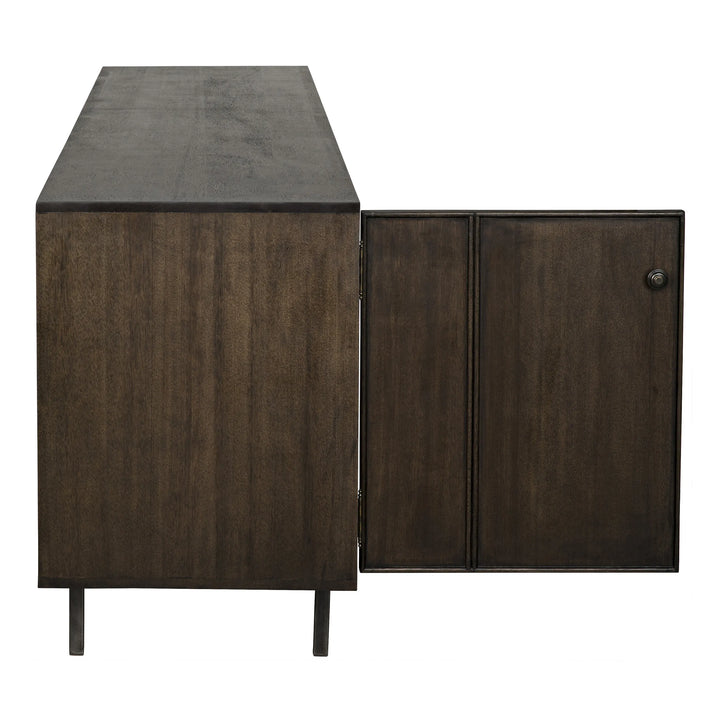 American Home Furniture | Noir - Boston Sideboard, Ebony Walnut