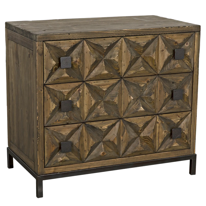 American Home Furniture | Noir - Jones 3 Drawer Sideboard