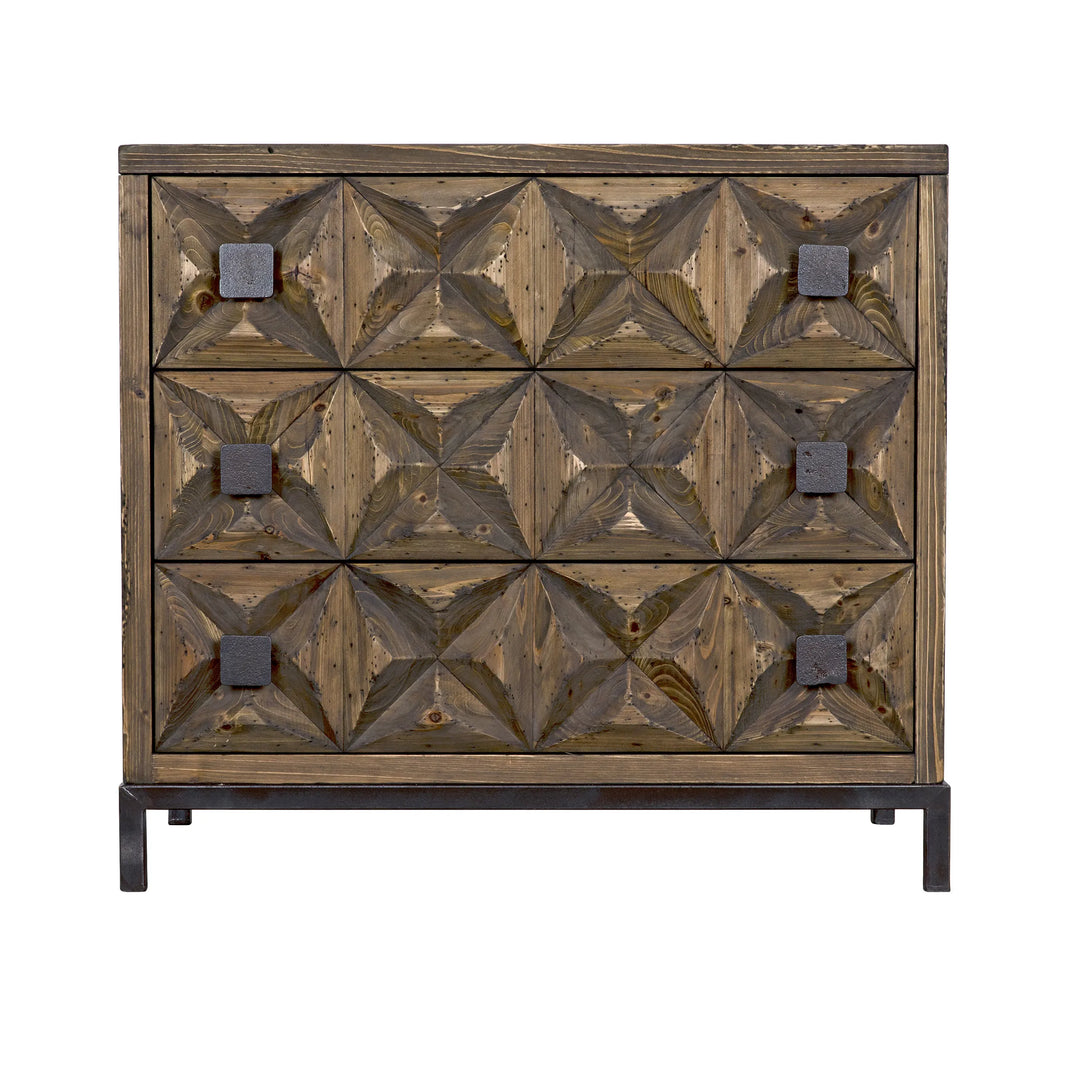 American Home Furniture | Noir - Jones 3 Drawer Sideboard