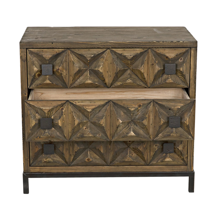 American Home Furniture | Noir - Jones 3 Drawer Sideboard