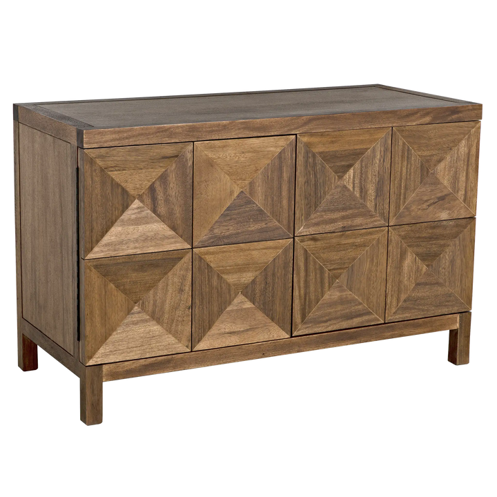 American Home Furniture | Noir - Quadrant 2 Door Sideboard, Dark Walnut