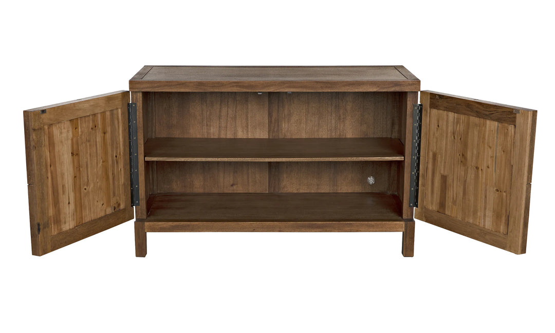 American Home Furniture | Noir - Quadrant 2 Door Sideboard, Dark Walnut