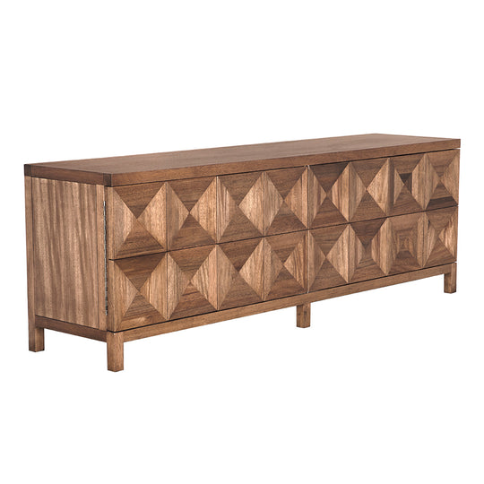 Noir - Quadrant 4 Door Sideboard, Dark Walnut - GCON231DW-4